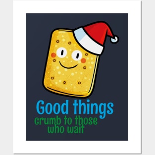 Cute christmas biscuit Posters and Art